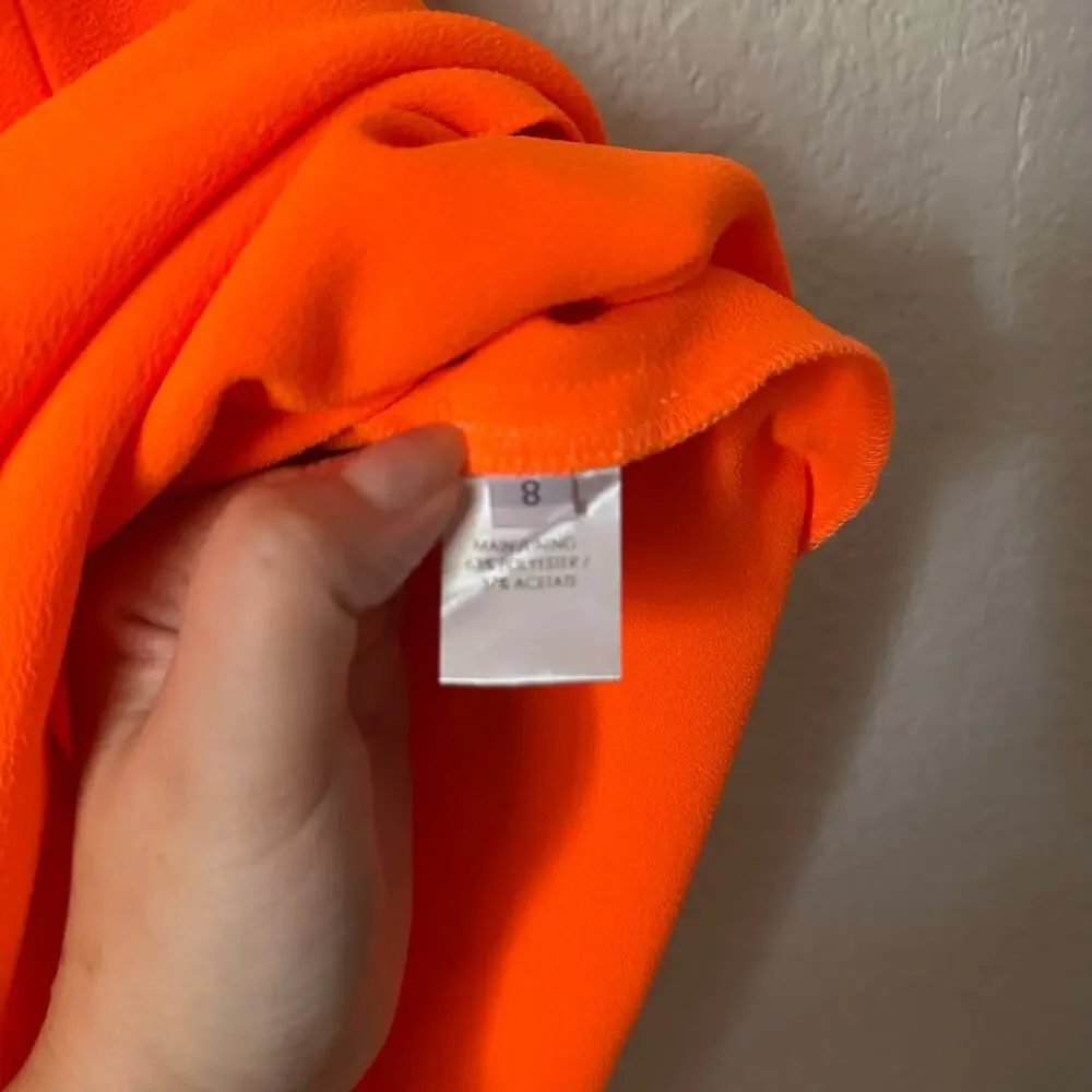 Alex Perry Neon Orange Strapless Mini Dress - Picture 6 of 8